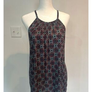 PAPPERMOON Geometric‎ Print Halter Neck Tank Top Women L